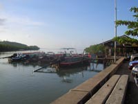 Sleepy Bang Rong Pier where the ferry boat sets off for Koh Yao Noi and Yai